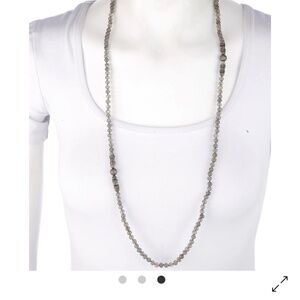 Sheryl Lowe Diamond & Labradorite Accented Bead Strand Necklace